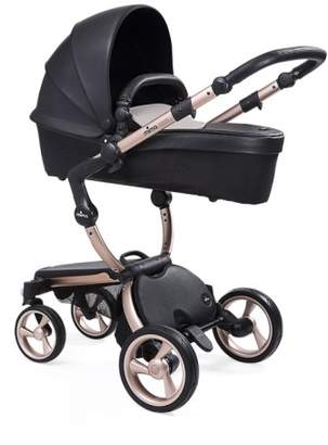 mima Xari Rose Goldtone Chassis Stroller with Reversible Reclining Seat & Carrycot