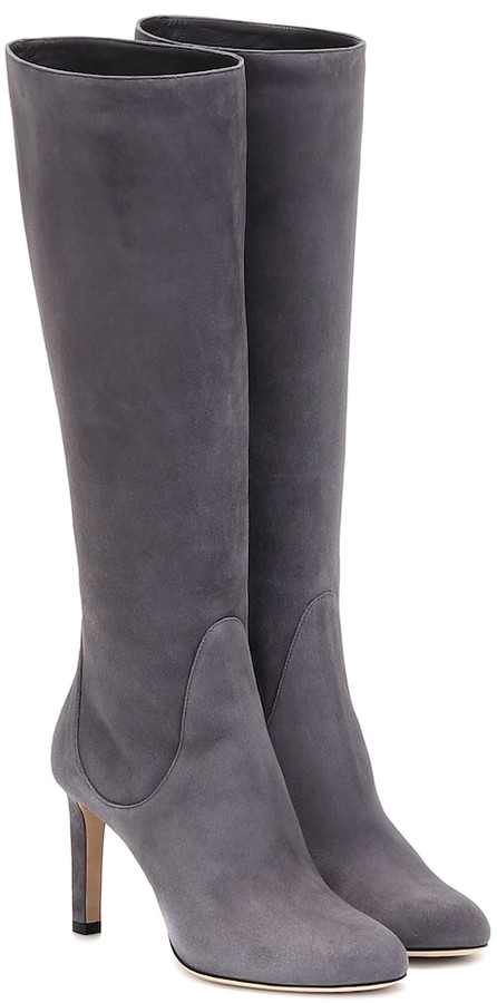 Tempe 85 suede knee-high boots
