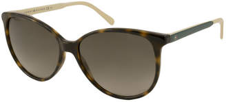 Tommy Hilfiger Sunglasses - Th1261S / Frame: Tortoise With Cream And Green Temples Lens: Brown Gradient