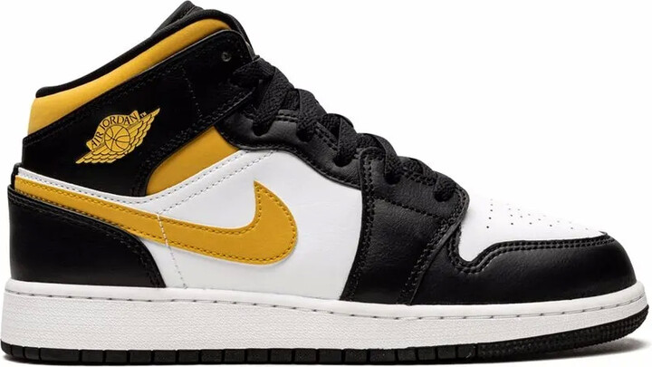 Jordan Kids Air Jordan 1 Mid "Pollen/Black/White" sneakers