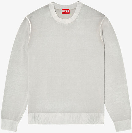 Diesel Mens 91L K-Larence-B Faded Cotton-Knit Jumper S