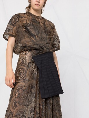 Junya Watanabe Contrasting Panel Midi Dress