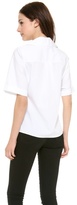 Thumbnail for your product : Halston Short Sleeve Button Down