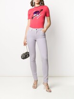 Thumbnail for your product : Just Cavalli sequin-planet slim T-shirt