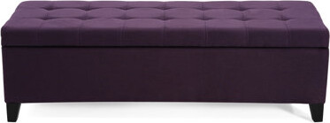 Fabric, Pine, Plywood In Purple - Adds Elegance To Your Living Space Versatile Room Storage For Organization
