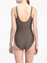 Thumbnail for your product : Calvin Klein Bronze V-Neck Swimsuit