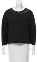Thumbnail for your product : Adam Lippes Long Sleeve Embellished Blouse