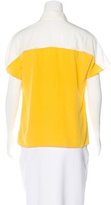 Thumbnail for your product : Akris Punto Silk Short Sleeve Top w/ Tags