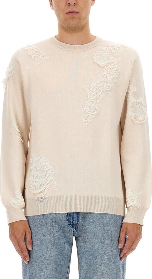 MM6 MAISON MARGIELA Distressed Knitted Jumper