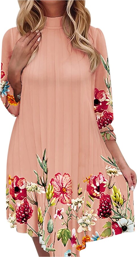 FunAloe Long Maxi Dresses for Women Tea Party Long Sleeve Dress