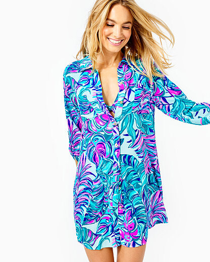 Lilly Pulitzer Natalie Shirtdress Cover-Up - ShopStyle