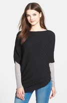 Thumbnail for your product : Chaus Ruched Sleeve Boatneck Sweater