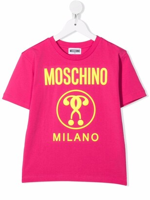 MOSCHINO BAMBINO logo-print T-shirt