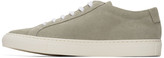 Thumbnail for your product : Common Projects Grey Suede Achilles Low Sneakers