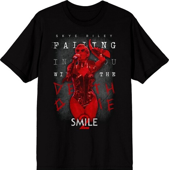 S.MILE SmileSkyeRileyLogoMen'sBlackShortSleeveTee-Medium