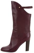 Thumbnail for your product : Sergio Rossi Leather Round-Toe Boots