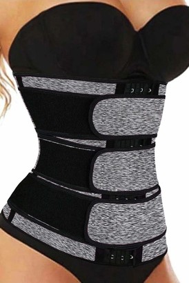 Actloe Womens Waist Trimmer Belt with Zipper Waist Cincher Corset for Weight Loss