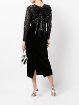 Thumbnail for your product : Rasario Sequined Tulle Midi Dress