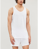 Thumbnail for your product : Sunspel Men's White Cotton Vest, Size: S