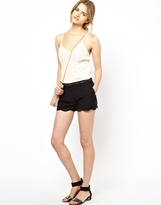 Thumbnail for your product : Vanessa Bruno Shorts with Scalloped Hem