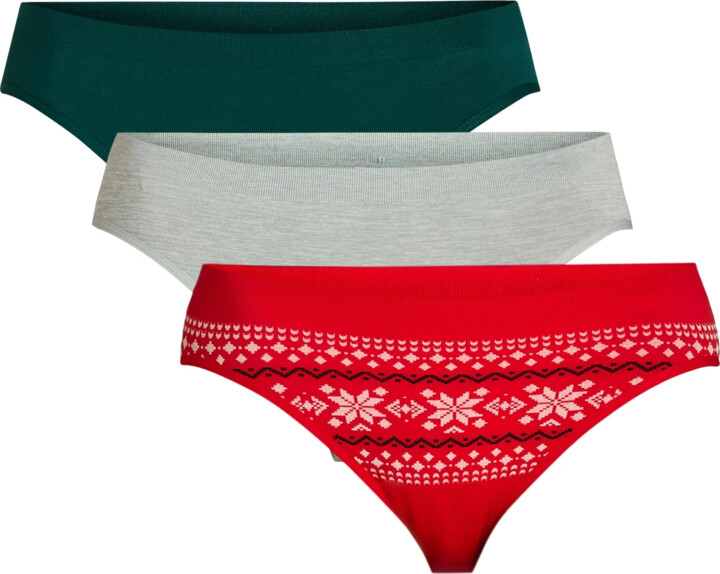 Holiday Time Women’s Seamless Bikini Panties, 3-Pack, Sizes S-2XL