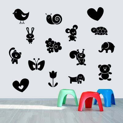 Hearon Cute Creatures Wall Decal