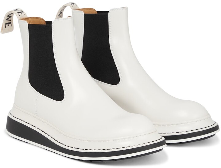 Loewe Leather Chelsea boots - ShopStyle