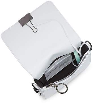 Off-White Off White Mini Diag Leather Flap Bag
