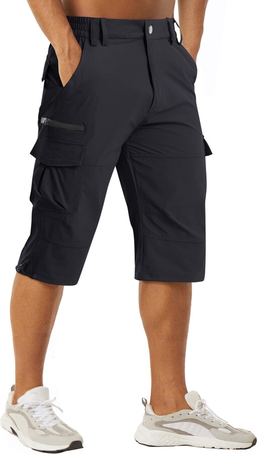 men's 3 quarter shorts
