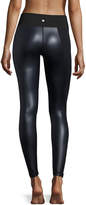 Thumbnail for your product : Vimmia Chance Coated Leggings with Metallic Stripe, Navy