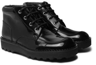Maison Margiela Polished-leather Boots - Black