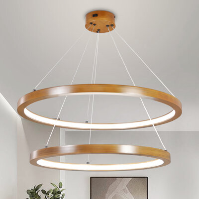 2-Tier Led Chandelier Geometric Chandelier For Dining Room,Living Room