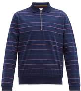 Thumbnail for your product : Paul Smith Multi-stripe Long Sleeve Polo Shirt - Mens - Navy