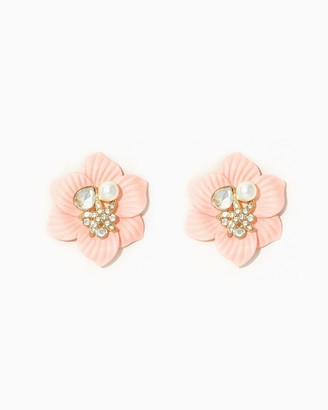 Charming charlie Ocean Flower Stud Earrings
