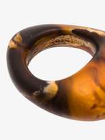 Thumbnail for your product : Dinosaur Designs dark brown curved resin ring