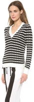 Thumbnail for your product : Joseph Basket Weave Knit V Neck Sweater