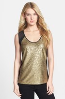 Thumbnail for your product : Kenneth Cole New York 'Michele' Metallic Jacquard Top