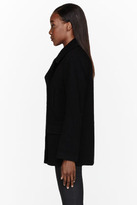Thumbnail for your product : Alexander Wang T BY Black Pilly Wool Felt Peacoat