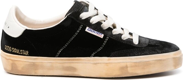 Golden Goose Soul-Star Suede Leather Sneakers
