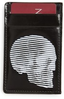 Thumbnail for your product : Alexander McQueen Skull Leather Card Holder