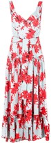 Thumbnail for your product : Proenza Schouler Splatter Floral Sleeveless Tiered Dress