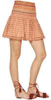 Thumbnail for your product : Mes Demoiselles Ibiza Printed Cotton Gauze Skirt