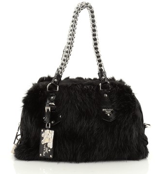 prada fur bag