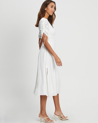 CHANCERY - Women's White Bridesmaid Dresses - Jeremiah Midi - Size One Size, 10 at The Iconic