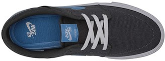 Nike SB Portmore II Solar Canvas (Iron Grey/University Blue/White/Black)  Men's Skate Shoes - ShopStyle