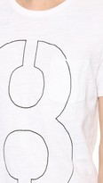Thumbnail for your product : Rag and Bone 3856 Rag & Bone Number Print Pocket Tee