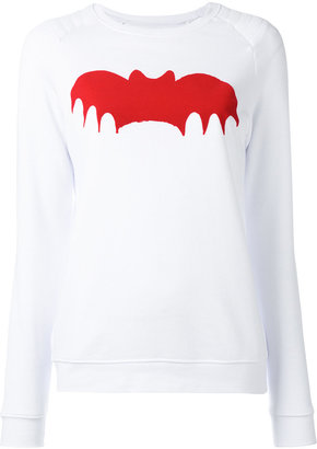 Zoe Karssen bat print slim-fit sweatshirt - women - Cotton/Polyester - M