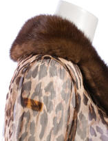 Thumbnail for your product : Dolce & Gabbana Mink Trim Robe
