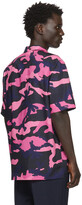 Thumbnail for your product : Valentino Pink & Navy Camo Shirt