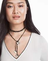 Thumbnail for your product : Whbm Leather Lariat Necklace